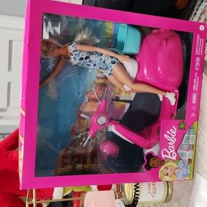 Barbie on scooter